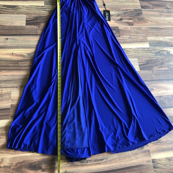 BNWT La Femme strapless beaded gown - Picture 8 of 11